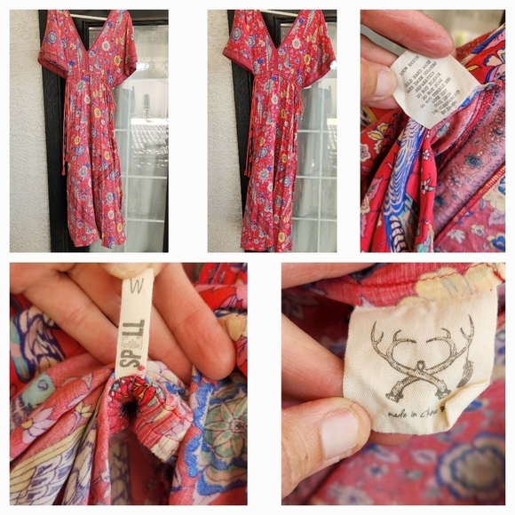 Spell & The Gypsy CollectiveRose Lovebird Half Moon Gown - Picture 3 of 5